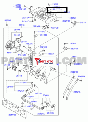 Motor Kapak Takozu Hyundai / Kia Genel 2817723600