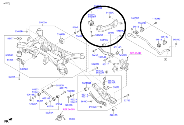 Arka Denge Kolu Sol Hyundai Tucson Kia Sportage